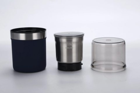 Rasnita pentru cafea si condimente din inox, utilizare umeda si uscata, protectie la supraincalzire, detasabila, capacitate 100g, cutit incrucisat din otel, 200 W, material ABS, Negru [4]