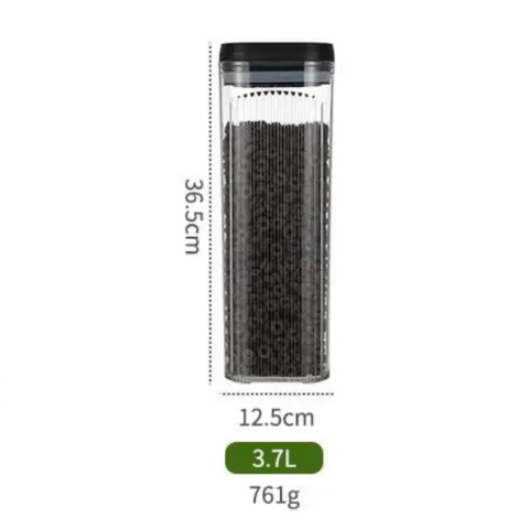 Recipient depozitare alimente, plastic, Transparent, 26 x 12 cm [1]