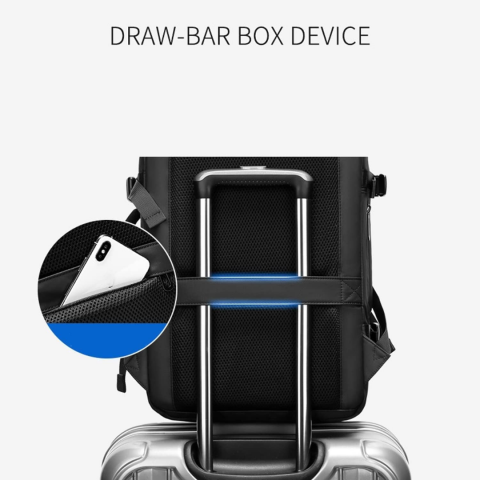 Rucsac extensibil 3 în 1, antifurt, negru [7]