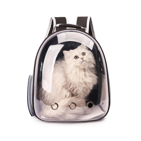 Pet Shop - Rucsac transport animale cu greutate maximă 6.5 kg, hublou transparent, buzunar lateral, negru