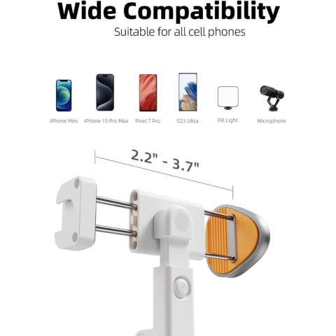 Selfie stick wireless cu trepied, Bluetooth și telecomandă [7]