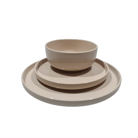 Servirea Mesei - Set 12 piese serviciu de masă, Crem