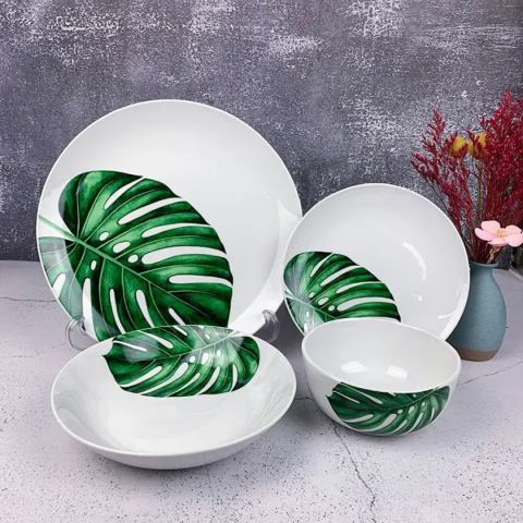 Set 16 piese serviciu de masă, model Frunză [2]