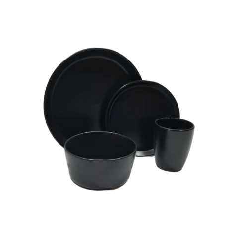 Set 16 piese serviciu de masă, Negru [2]