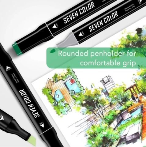 Set 168 markere duble, Carioci profesionale, Multicolore [6]