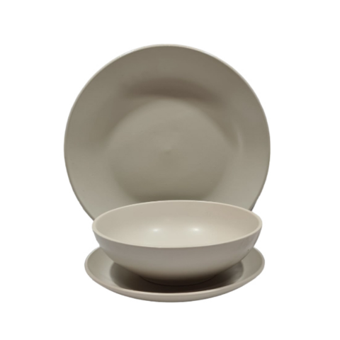 Servirea Mesei - Set 18 piese serviciu de masă, Bej
