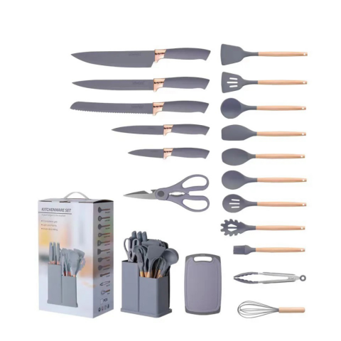 Set 19 ustensile de bucătărie, Gri [2]