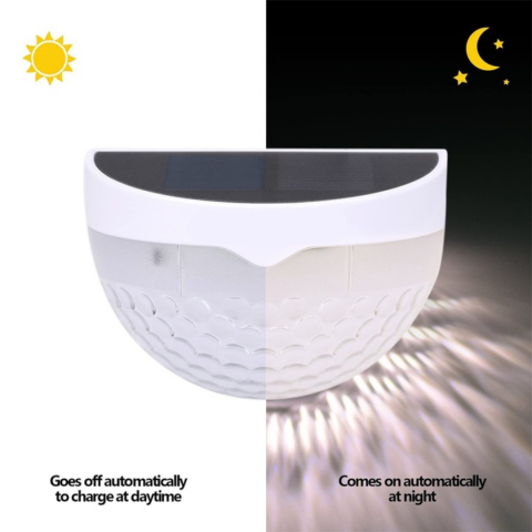 Set 2 lămpi solare LED cu prindere de perete, rezistente la apă, IP65, 3500K [3]