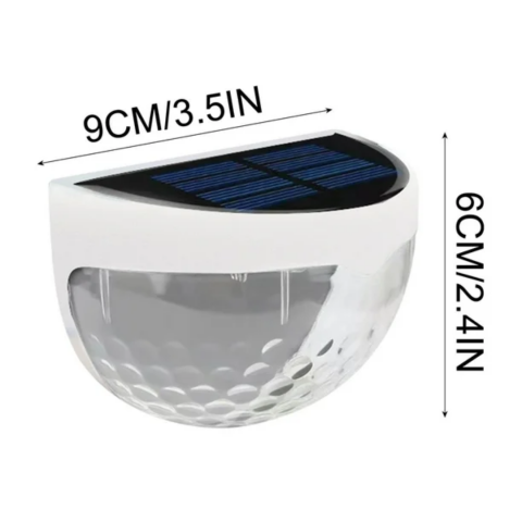 Set 2 lămpi solare LED cu prindere de perete, rezistente la apă, IP65, 3500K [1]