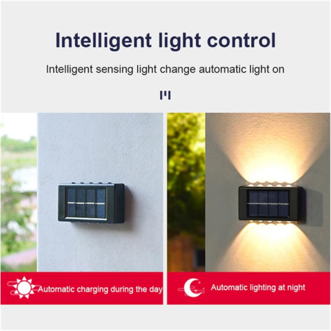 Set 2 lămpi solare pentru exterior, decorative, cu încărcare solară, negru [1]