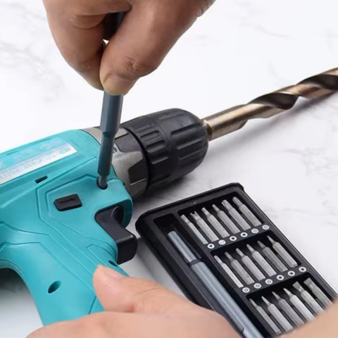 Set 24 mini șurubelniță portabilă - Kit magnetic pentru reparații [2]