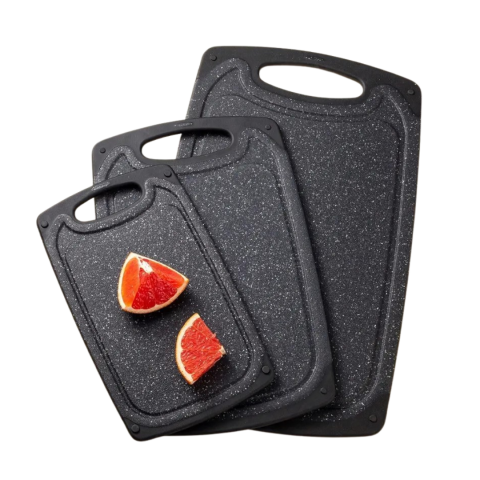 Gătit - Set 3 tocătoare, Negru