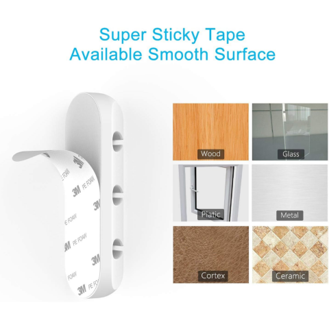 Set 4 organizatoare pentru cabluri, Alb [3]