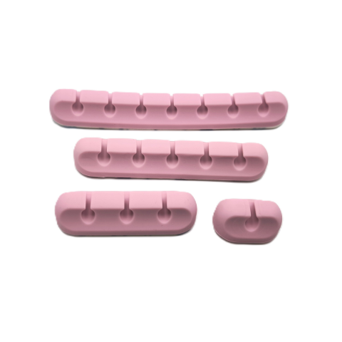 Organizare și Depozitare - Set 4 organizatoare pentru cabluri, Roz