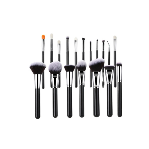 Set 40 pensule machiaj profesionale, Argintiu [5]