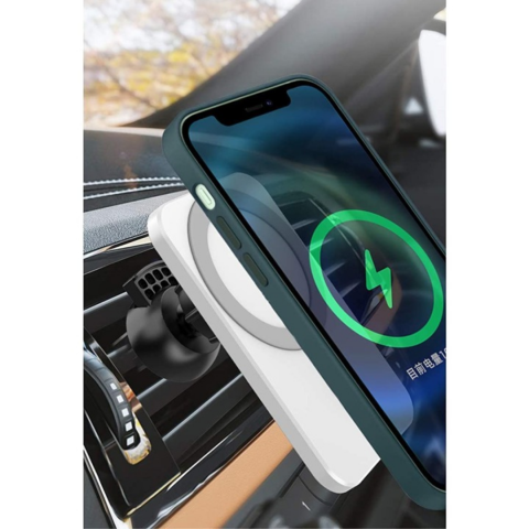 Suport auto cu încărcare wireless MagSafe, alb [5]