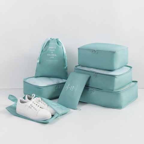 Set 7 huse organizare bagaje, Bleu [1]