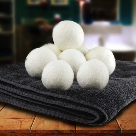 Set 6 bile din lână pentru uscător cu săculeț [6]