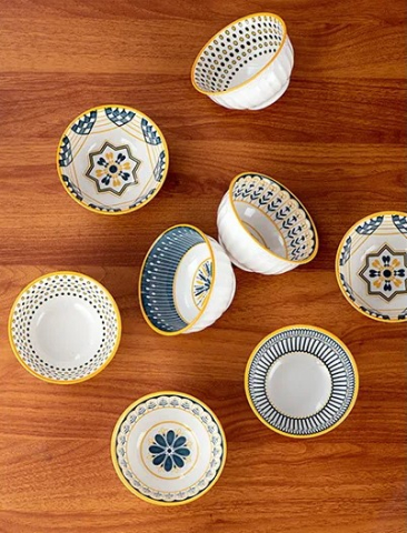 Set 6 boluri ceramica model NORDIC ELEGANCE, Multicolor [2]