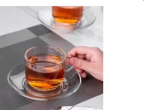 Set 6 cani sticla cu farfurie [2]