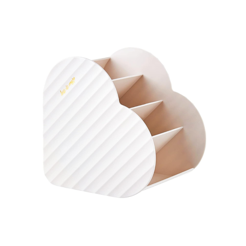 Organizare și Depozitare - Suport pensule machiaj inimă, Crem