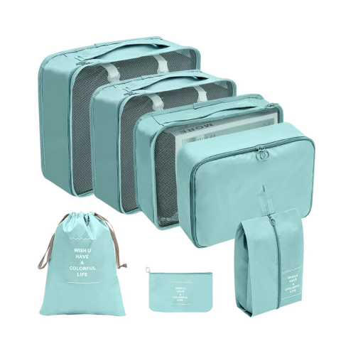 Organizare și Depozitare - Set 7 huse organizare bagaje, Turcoaz