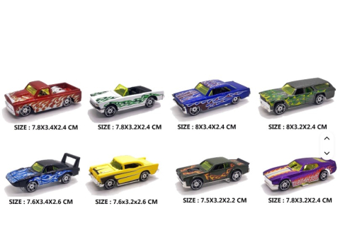 Set 8 masinute metalice, multicolor, 3 ani+ [2]