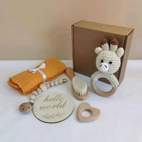 Set bebelusi "Hello World", model Girafa [2]