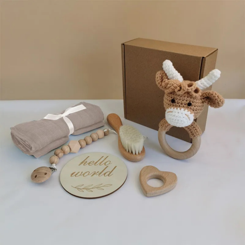 Set bebelusi "Hello World", model Vacuta [2]