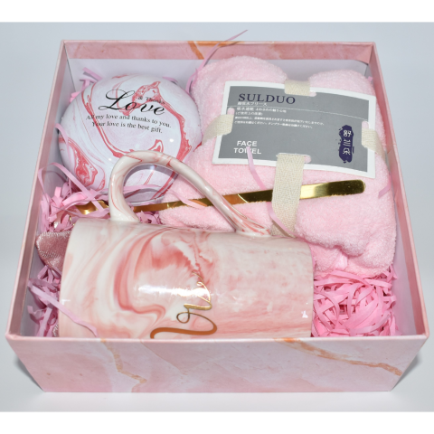 Set cadou 5 piese pentru fete, Roz [2]