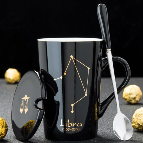 Set cadou cana ceramica, culoare Negru, Balanta [1]