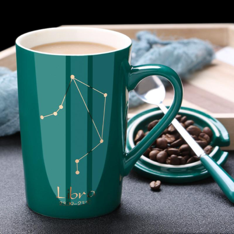 Set cadou cana ceramica, culoare Verde, Balanta [1]