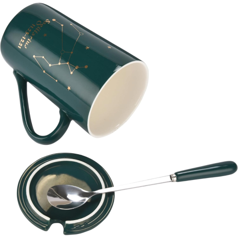 Set cadou cana ceramica, culoare Verde, Sagetator [5]