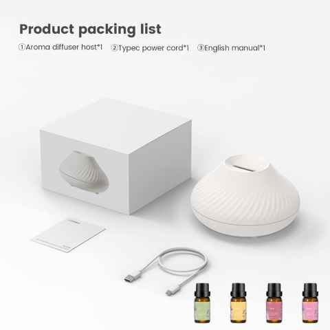 Set difuzor aromaterapie cu 4 uleiuri esențiale naturale [6]