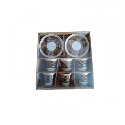 Bucătărie - Set din ceramică pentru cafea, 12 piese