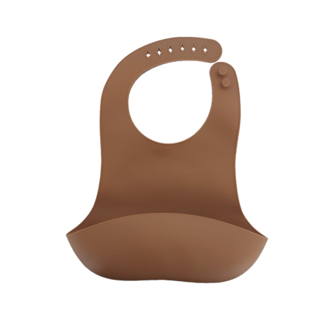 Set Hranire Bebe din Silicon, Maro [1]