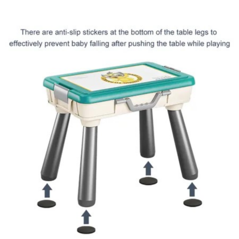 Set masă și scaun pentru copii cu spațiu de depozitare și fructe/legume [3]