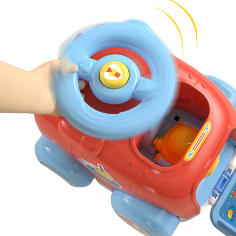 Set mașină cu spațiu interior depozitare și 2 mașinuțe cu catapultă [4]