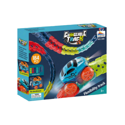 Jucării băieți - Set mașini cu pistă flexibilă