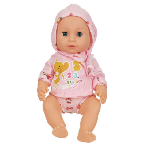 Set păpușă bebeluș 35 cm cu cădiță și accesorii de baie pentru copii [4]