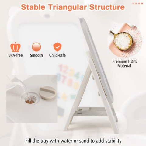 Set scaun și tablă pentru scris și desen, model Ursuleț [7]