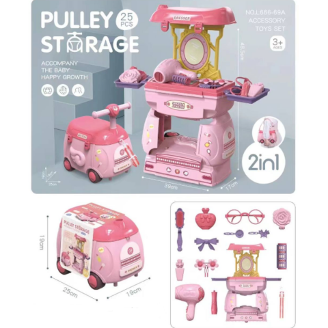 Set trusă salon frumusețe 2 în 1 cu 25 accesorii [2]