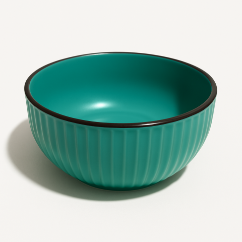 Set vesela 16 piese pentru 4 persoane, Ceramica, design modern, culoare Turquoise [8]