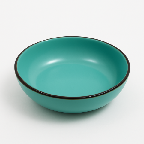 Set vesela 16 piese pentru 4 persoane, Ceramica, design modern, culoare Turquoise [4]