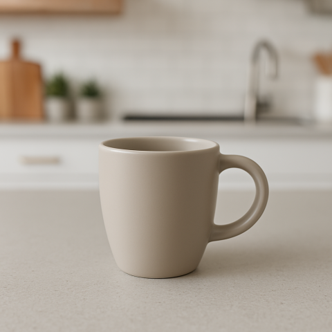 Set vesela 17 piese, pentru 4 persoane, Ceramica, design modern, culoare Alb [4]