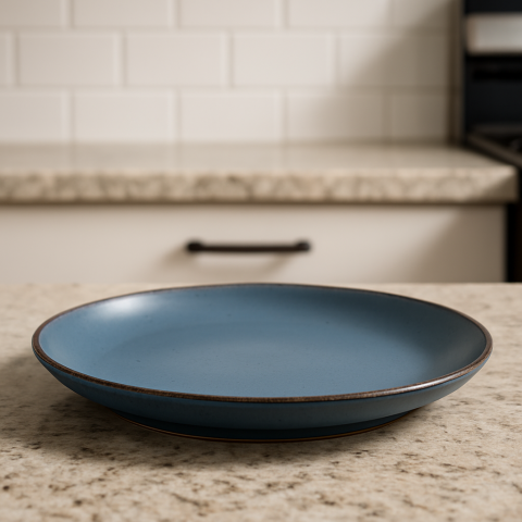 Set vesela 18 piese, pentru 6 persoane, Ceramica, design modern, culoare Bleumarin [5]