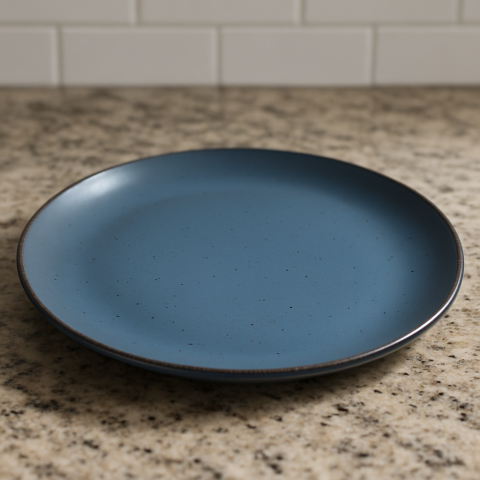 Set vesela 18 piese, pentru 6 persoane, Ceramica, design modern, culoare Bleumarin [2]