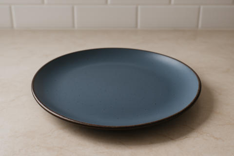 Set vesela 18 piese, pentru 6 persoane, Ceramica, design modern, culoare Bleumarin [3]