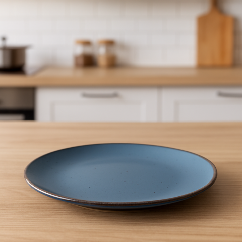 Set vesela 18 piese, pentru 6 persoane, Ceramica, design modern, culoare Bleumarin [4]