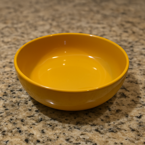 Set vesela 18 piese, pentru 6 persoane, Ceramica, design modern, culoare Galben [6]